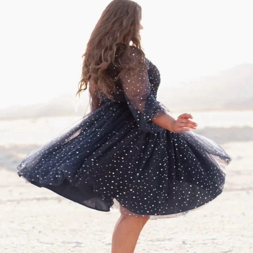 NWT JessaKae Celestial Moon Stars Stardust Dress - Picture 4 of 13